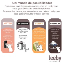 Leeby Bruno barril rascador con cama nido y juguete para gatos Outlet