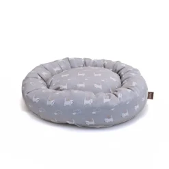 Leeby Cama Donut Antideslizante Gris para gatos Sale