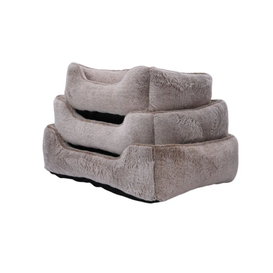 Leeby cama suave gris oscuro para perros Sale