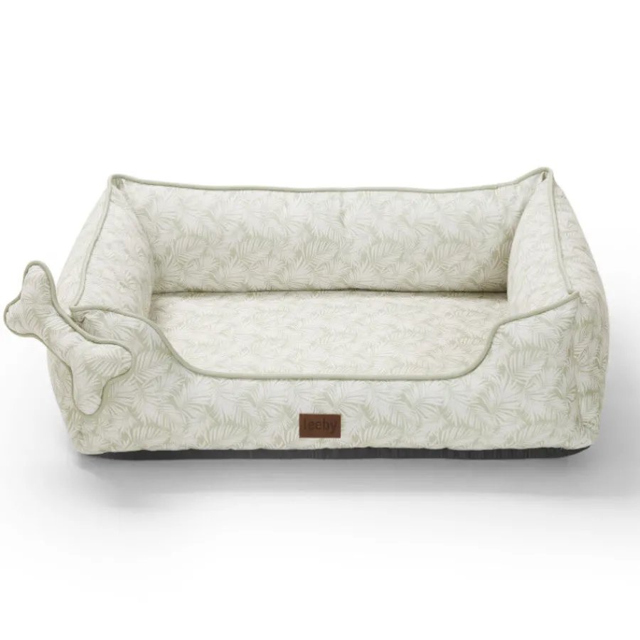Leeby cama viscoelástica estampado botanic para perros