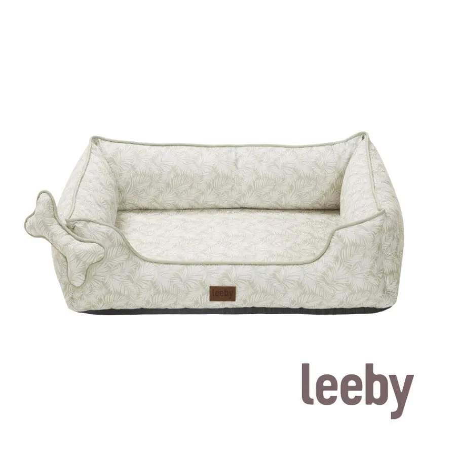 Leeby cama viscoelástica estampado botanic para perros