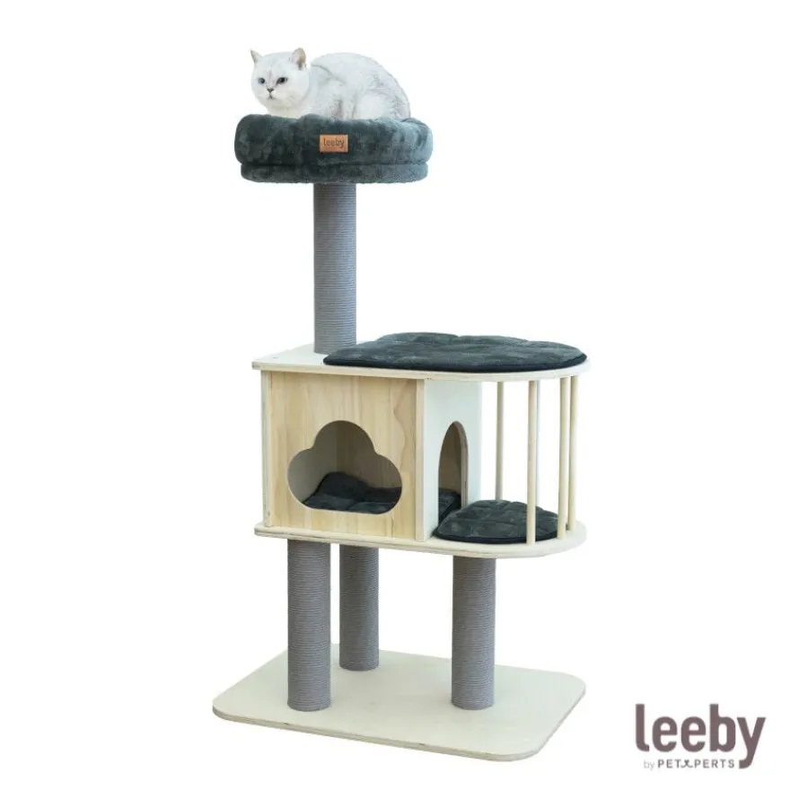 Leeby Cloud Collection torre rascador con cama nido para gatos Discount