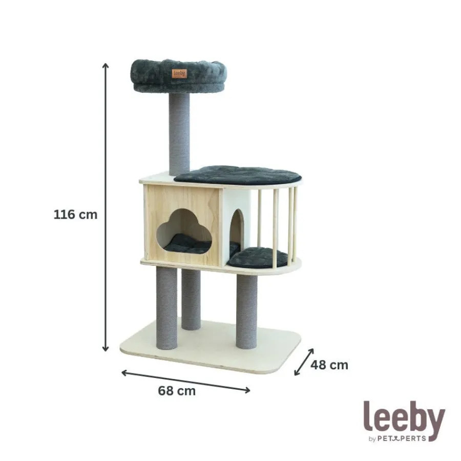 Leeby Cloud Collection torre rascador con cama nido para gatos Discount