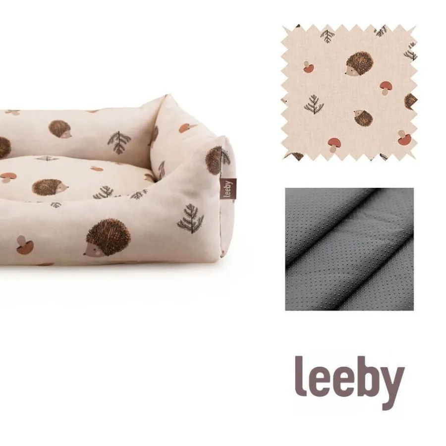 Leeby Cuna Desenfundable Blanco con Erizos para perros Outlet