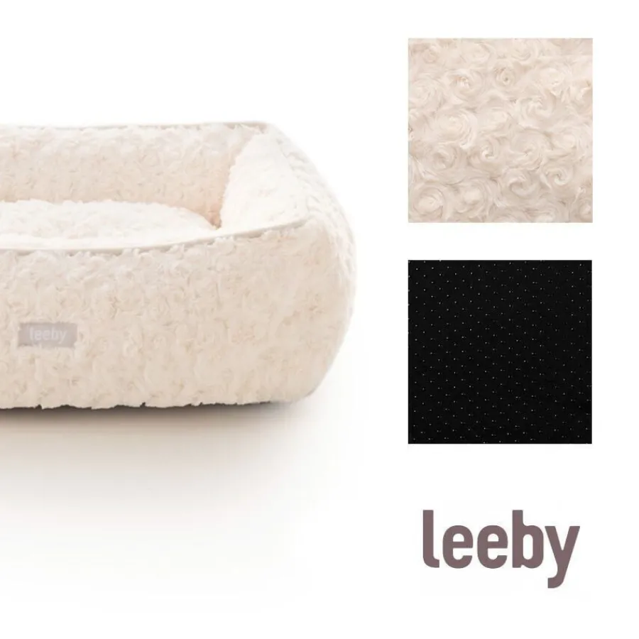 Leeby Cuna Súper Suave con Cojín Desenfundable para cachorros Clearance