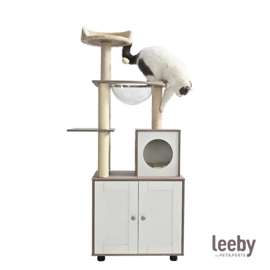 Leeby Luna árbol rascador con mueble para gatos Online