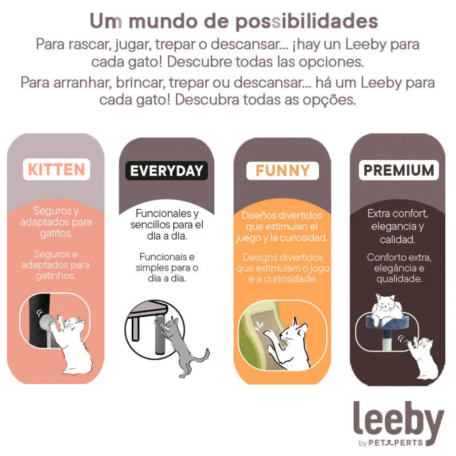 Leeby Luna árbol rascador con mueble para gatos Online
