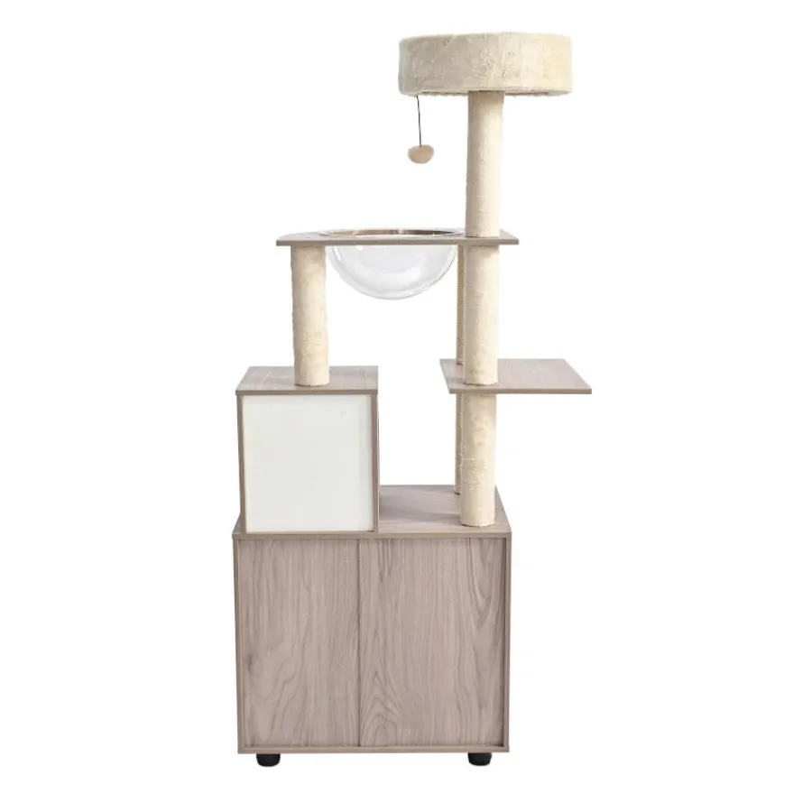 Leeby Luna árbol rascador con mueble para gatos Online