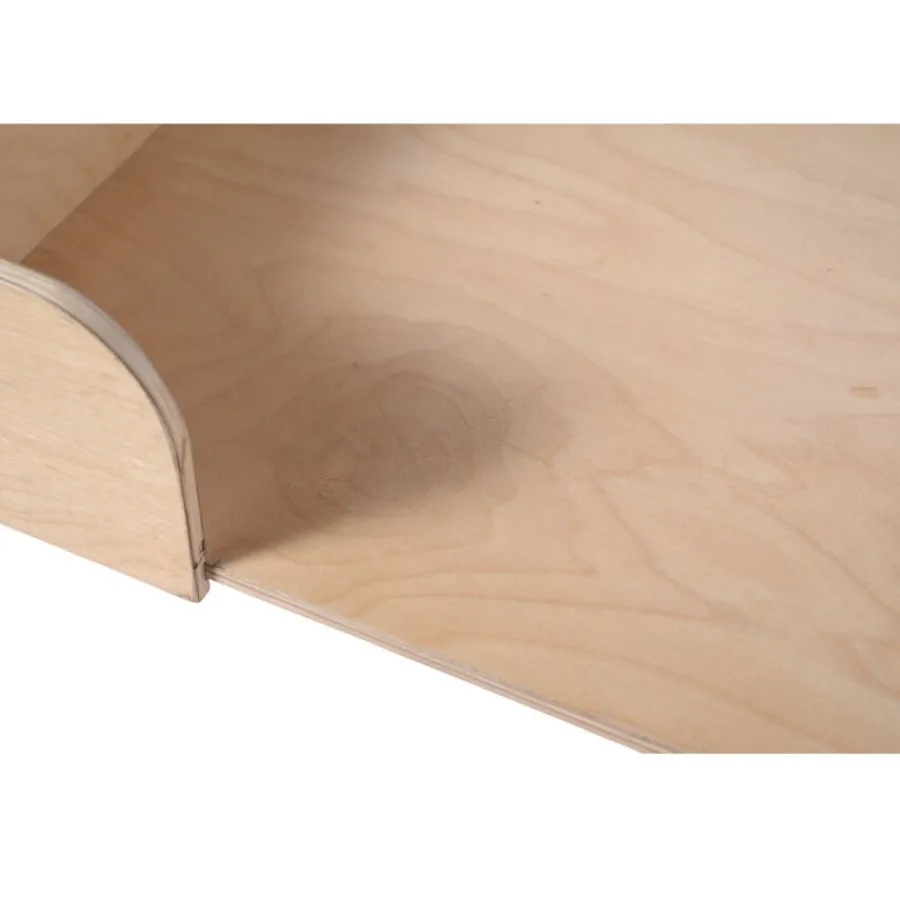 Leeby sofá de madera con colchón azul para perros Outlet