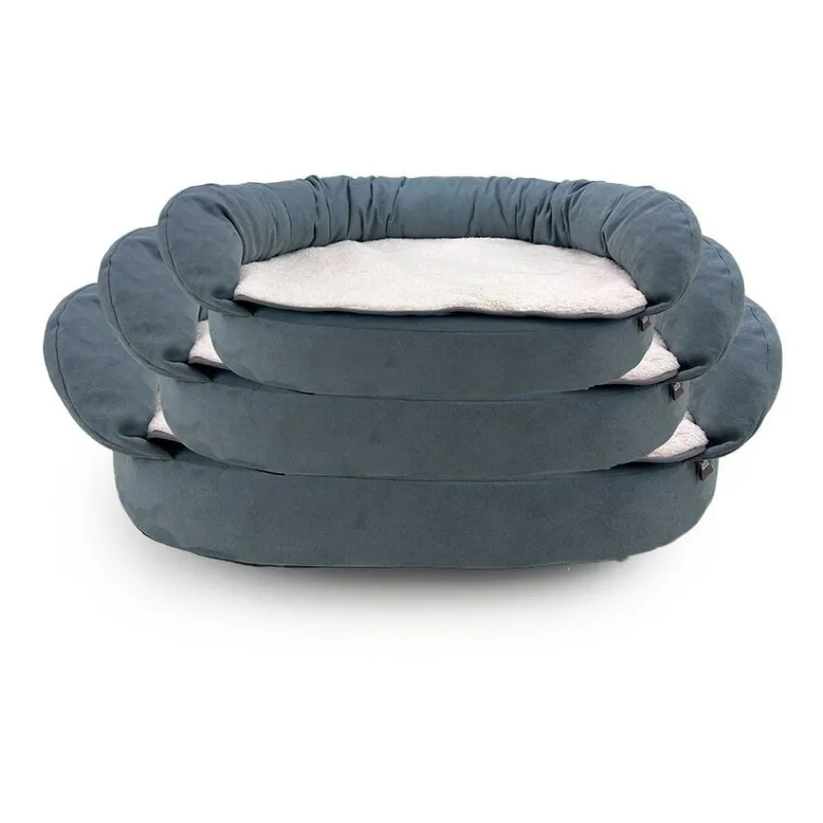Leeby Sofá Ortopédico Viscoelástico Gris para perros Clearance