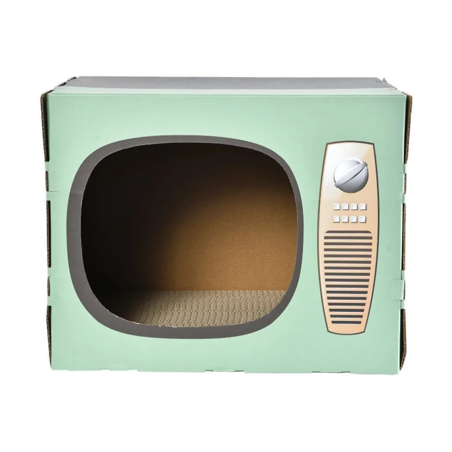 Leeby Tommy TV cama nido rascador de cartón para gatos Discount