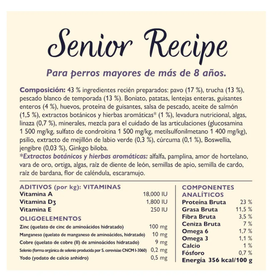 Lily's Kitchen Adult +8 Pavo y Trucha pienso para perros Clearance