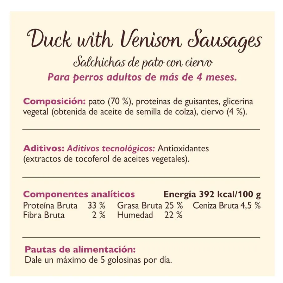 Lily's Kitchen Salchichas Mini Pato y Venado para perros Online