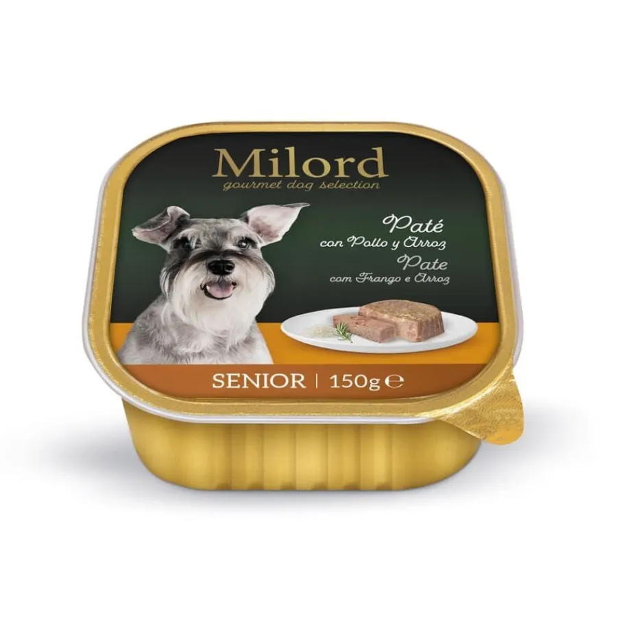 Milord Senior Pollo y Arroz en paté tarrina para perros Online