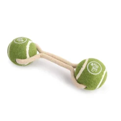 Minus One Tennis Ball Rope Double Meadow pelota para perros