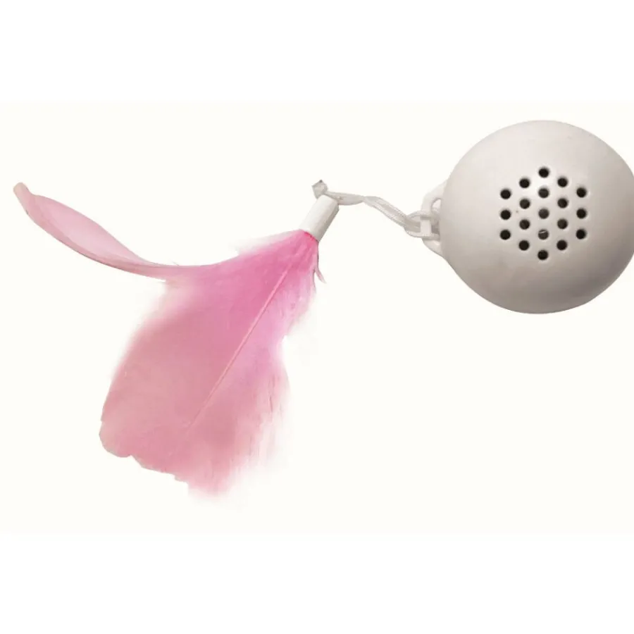 M-Pets Swing Bola blanca y rosa para gatos Hot
