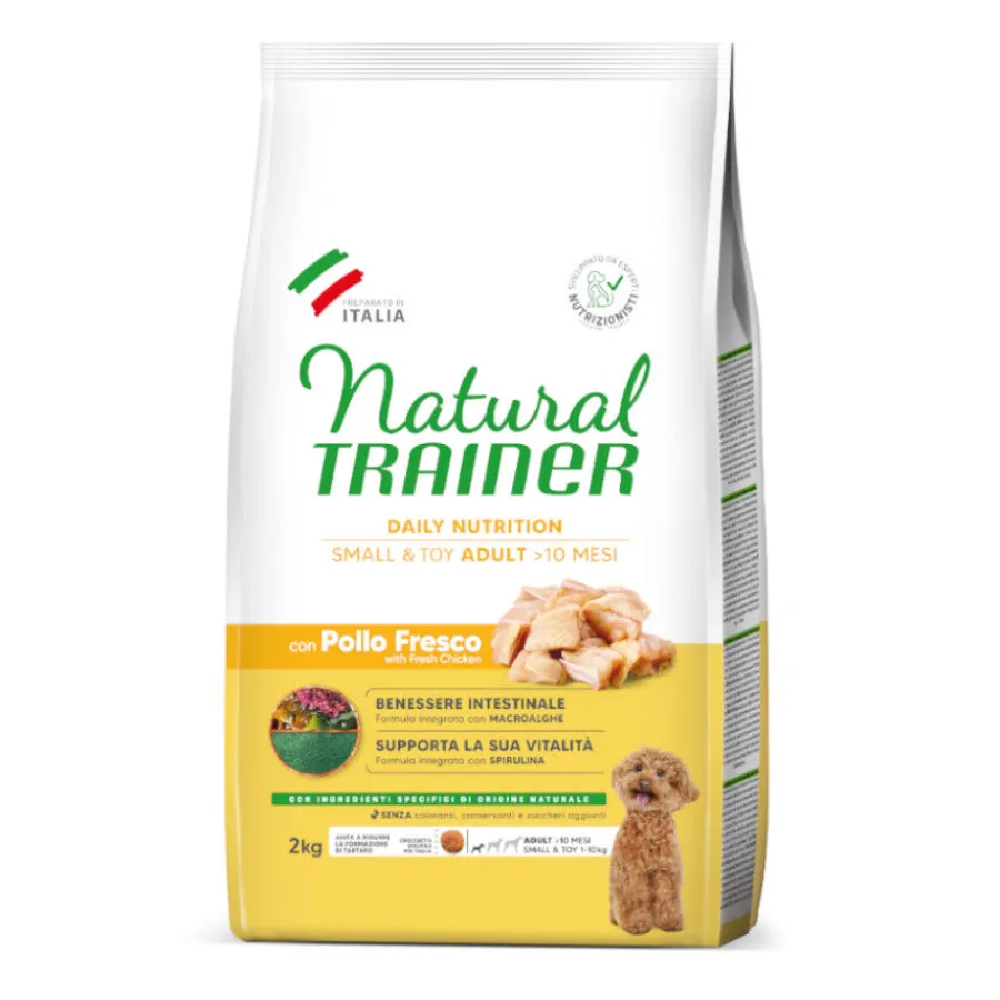 Natural Trainer Adult Small&Toy Pollo pienso para perros New