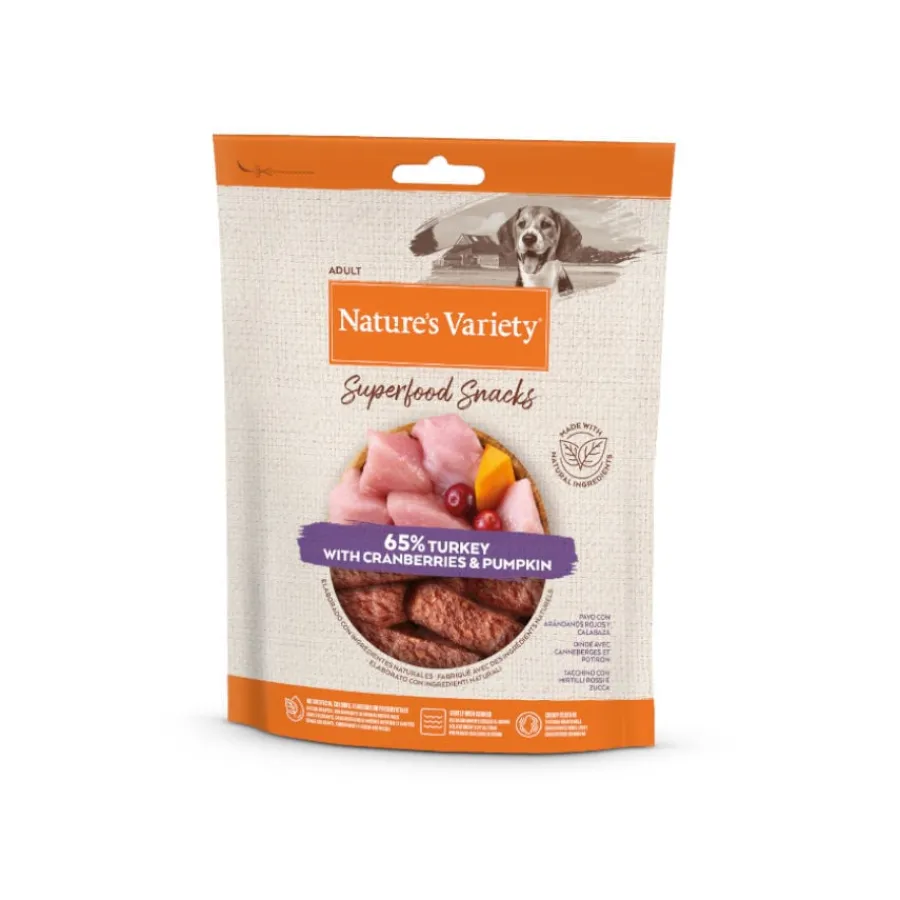Nature's Variety Barritas Pavo snacks superfood para perros New