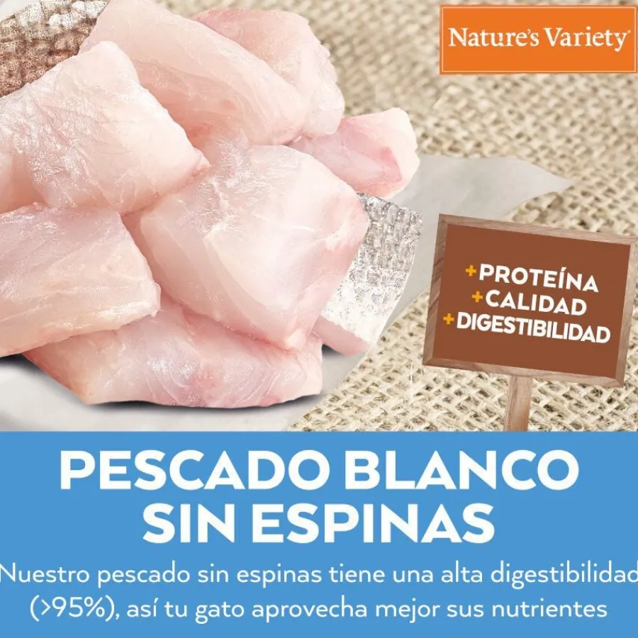Nature's Variety Healthy Grain Sterilized Pescado Blanco pienso para gatos Outlet