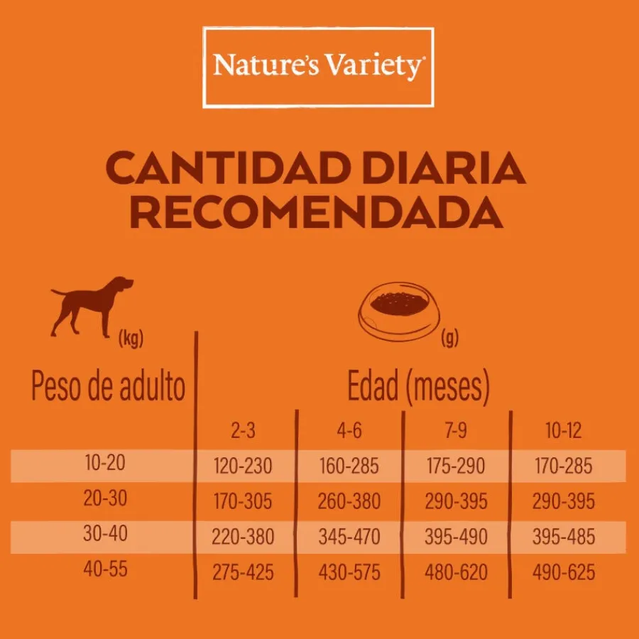 Nature's Variety No Grain Puppy Medium Maxi Salmón pienso para perros Discount