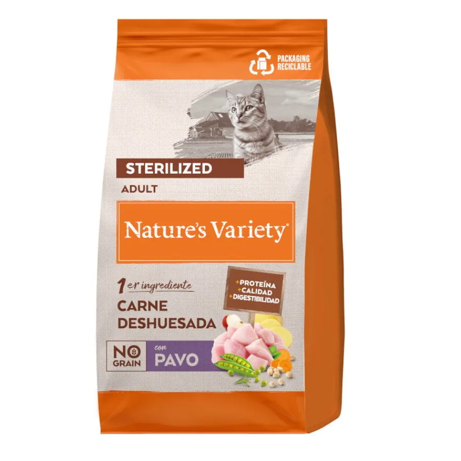 Nature's Variety No Grain Adult Sterilized Pavo pienso para gatos Best