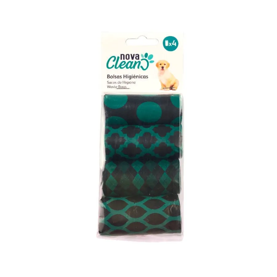 Nova Clean Bolsas Verdes para heces de perros – Pack 4