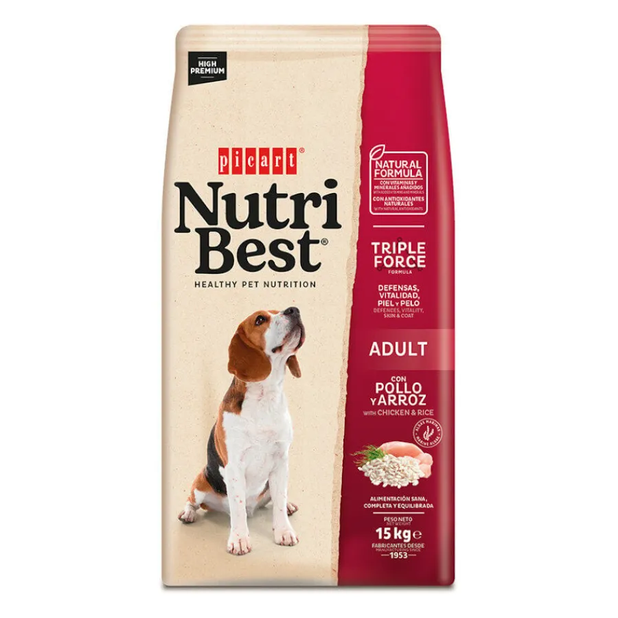 NutriBest Adult Pollo y Arroz pienso para perros Online