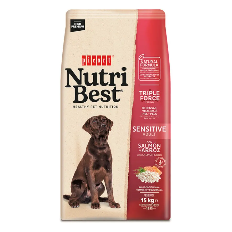 NutriBest Adult Sensitive Salmón y Arroz pienso para perros Best