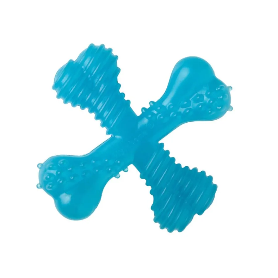 Nylabone Hueso X Mordedor Sabor a Carne para cachorros New