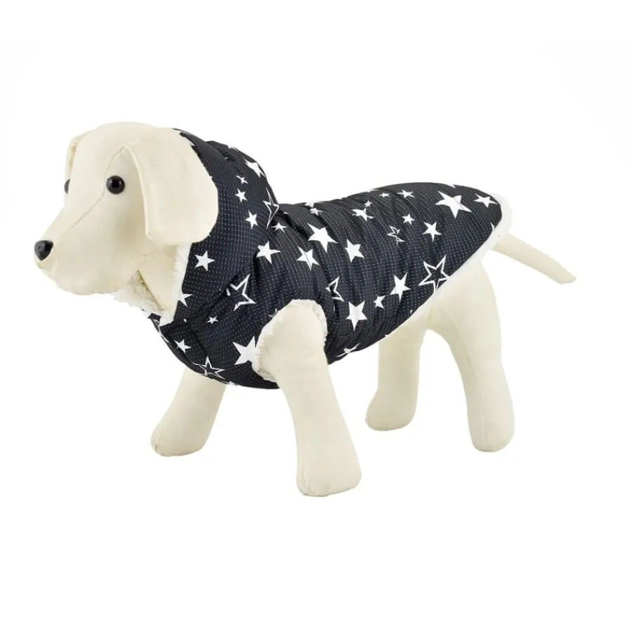 Outech Chubasquero de estrellas con borreguito para perros Online