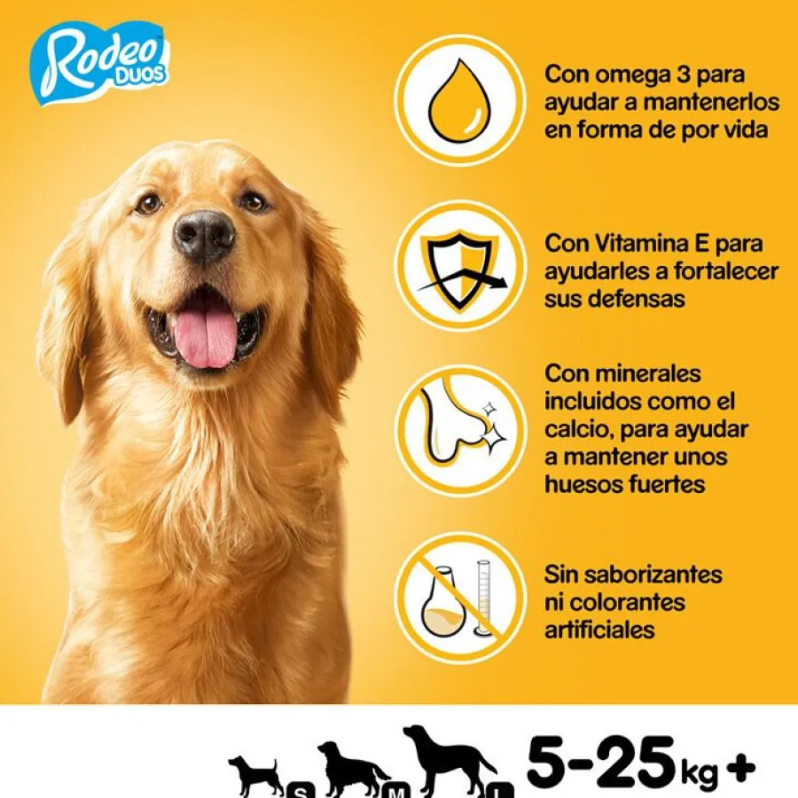 Pedigree Rodeo Duos Snack Queso y Buey para Perros