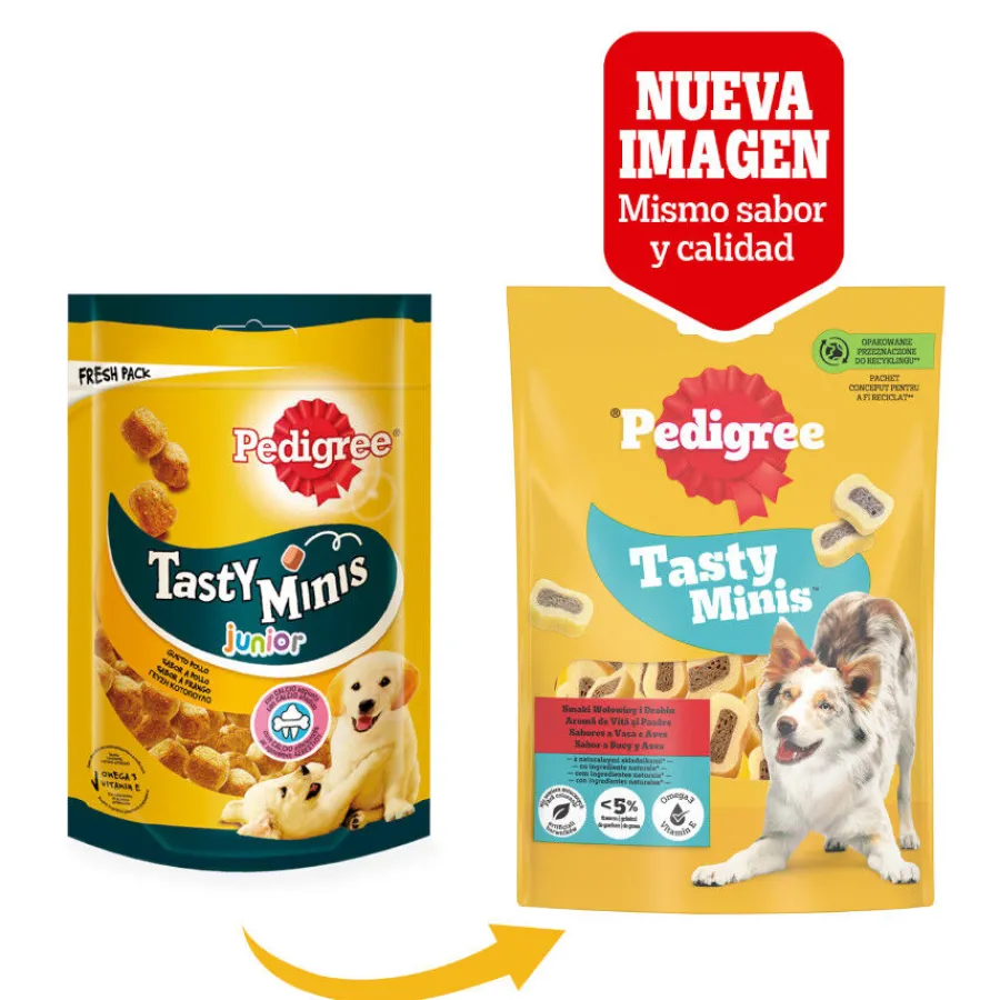 Pedigree Tasty Mini Snacks Sabor Buey y Ave para Perros