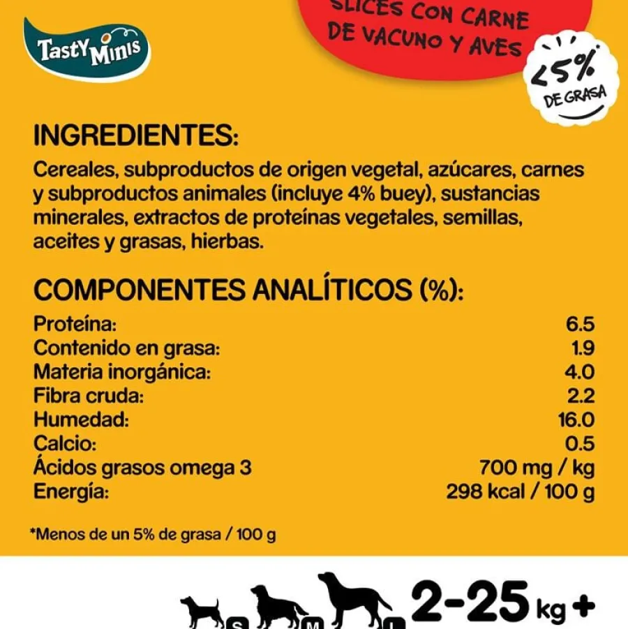 Pedigree Tasty Mini Snacks Sabor Buey y Ave para Perros