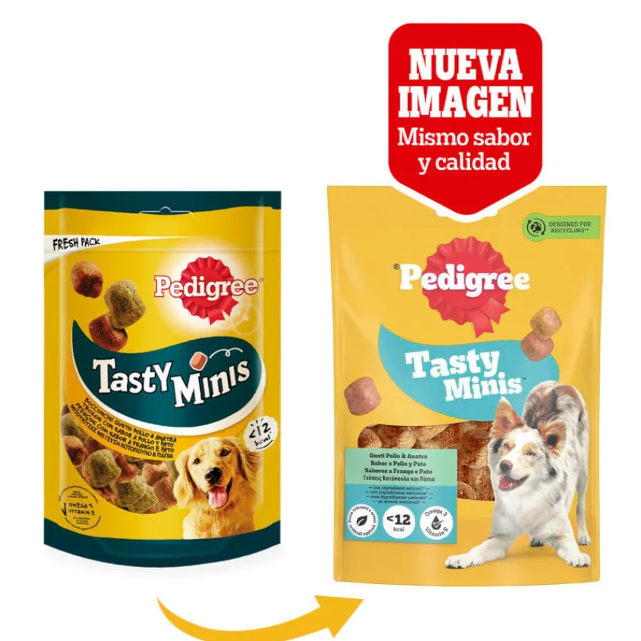 Pedigree Tasty Mini Snacks Sabor Pollo y Pato para Perros