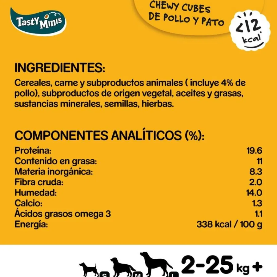 Pedigree Tasty Mini Snacks Sabor Pollo y Pato para Perros