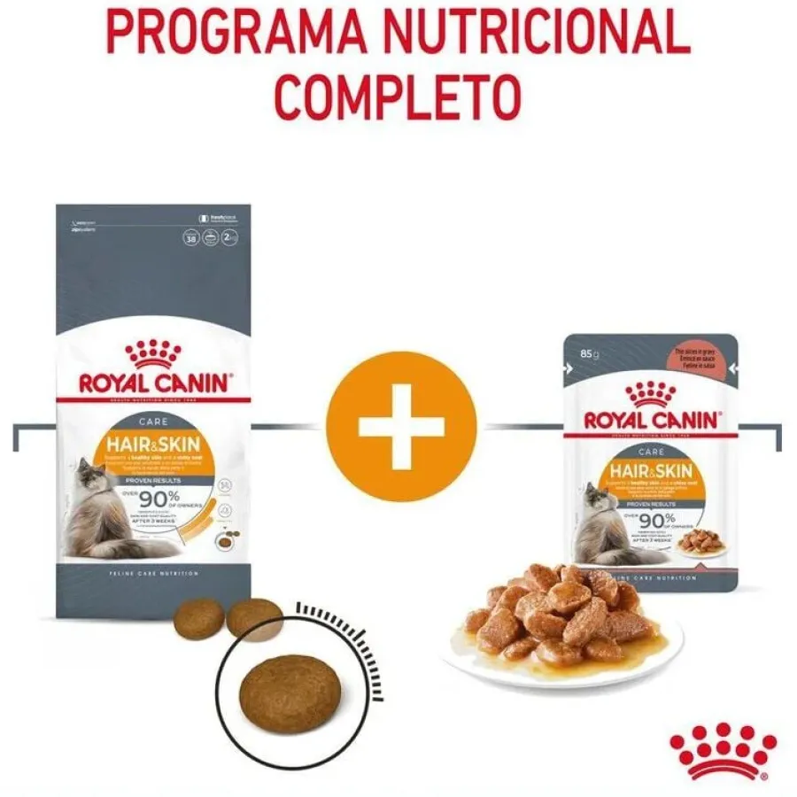 Royal Canin Hair and Skin sobre en salsa para gatos Sale