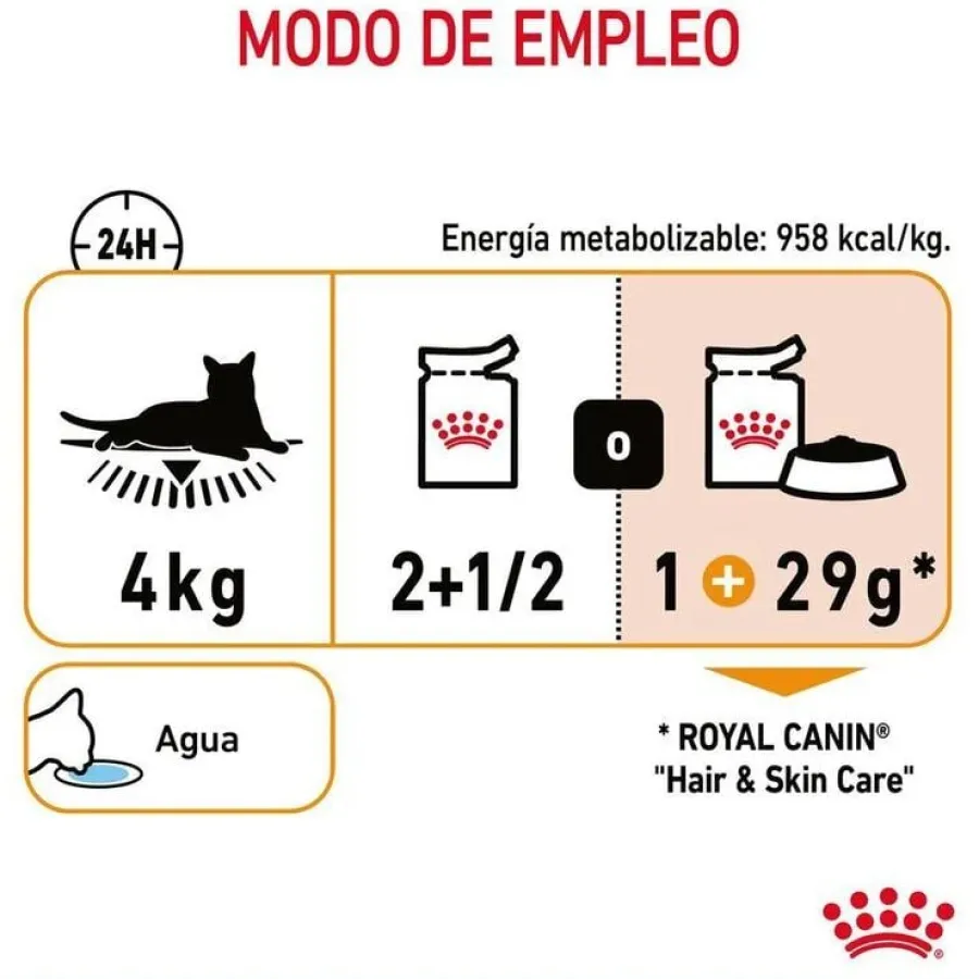 Royal Canin Hair and Skin sobre en salsa para gatos Sale