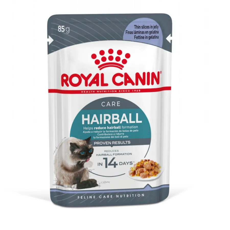 Royal Canin Hairball Care Sobre en Gelatina para gatos Hot