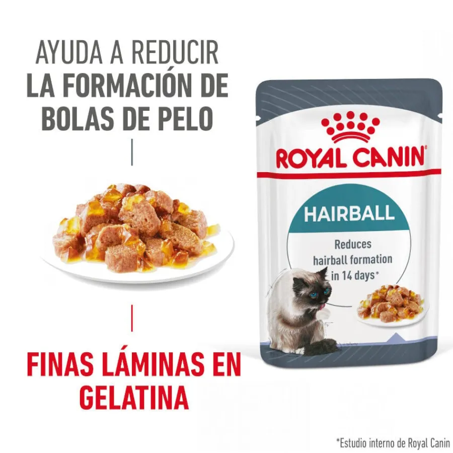 Royal Canin Hairball Care Sobre en Gelatina para gatos Hot