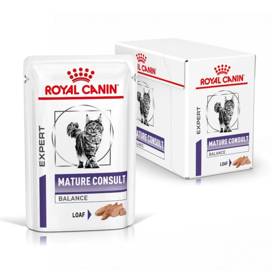Royal Canin Mature Consult Balance Paté sobre para gatos Online