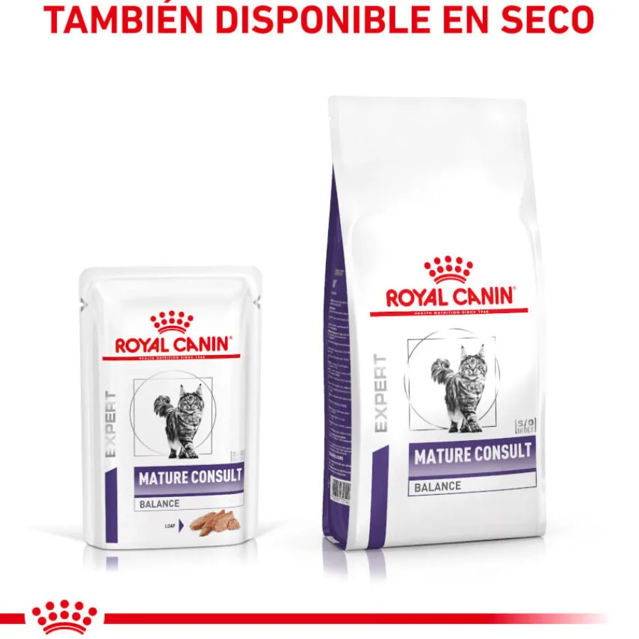 Royal Canin Mature Consult Balance Paté sobre para gatos Online