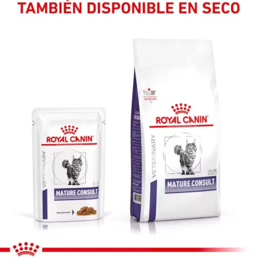 Royal Canin Mature Consult Láminas en Salsa Sobre para gatos Clearance