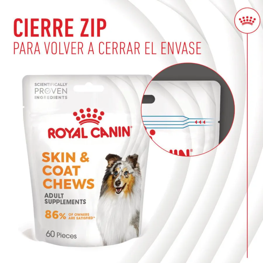Royal Canin Skin & Coat Chews Adult Suplemento nutricional para perros Outlet