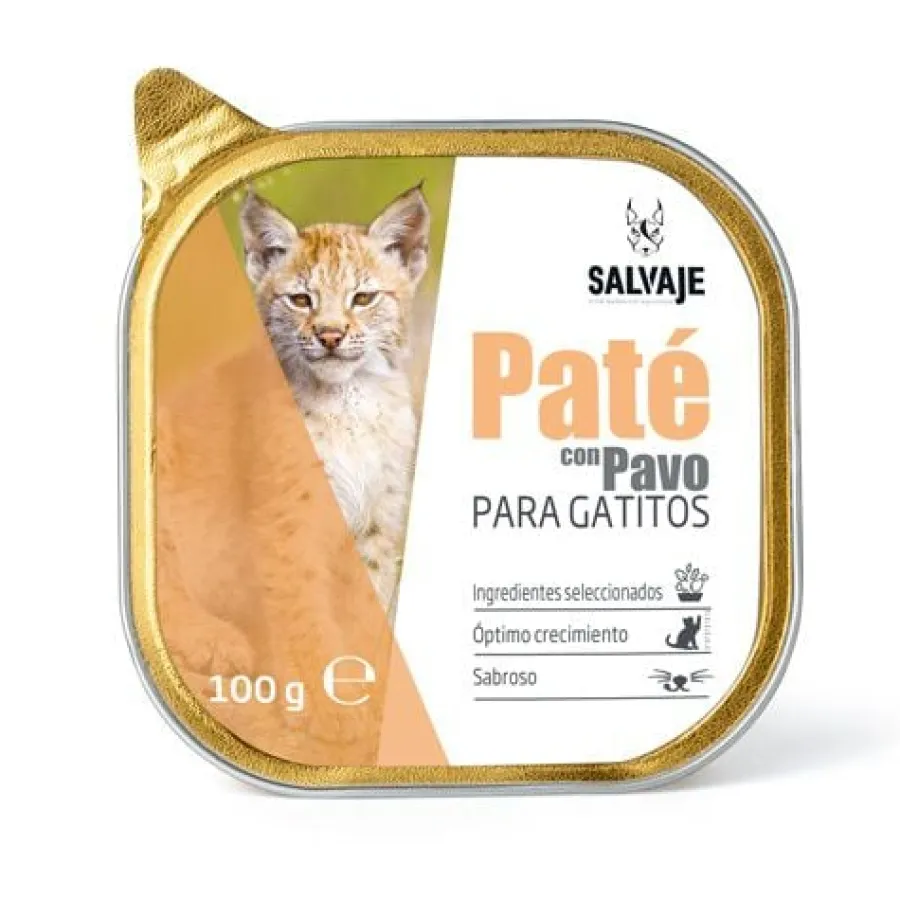 Salvaje Original Pavo en Paté Tarrina para gatitos Online