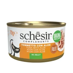 Schesir Filetes de Atún con Aloe en Gelatina lata para gatos Hot