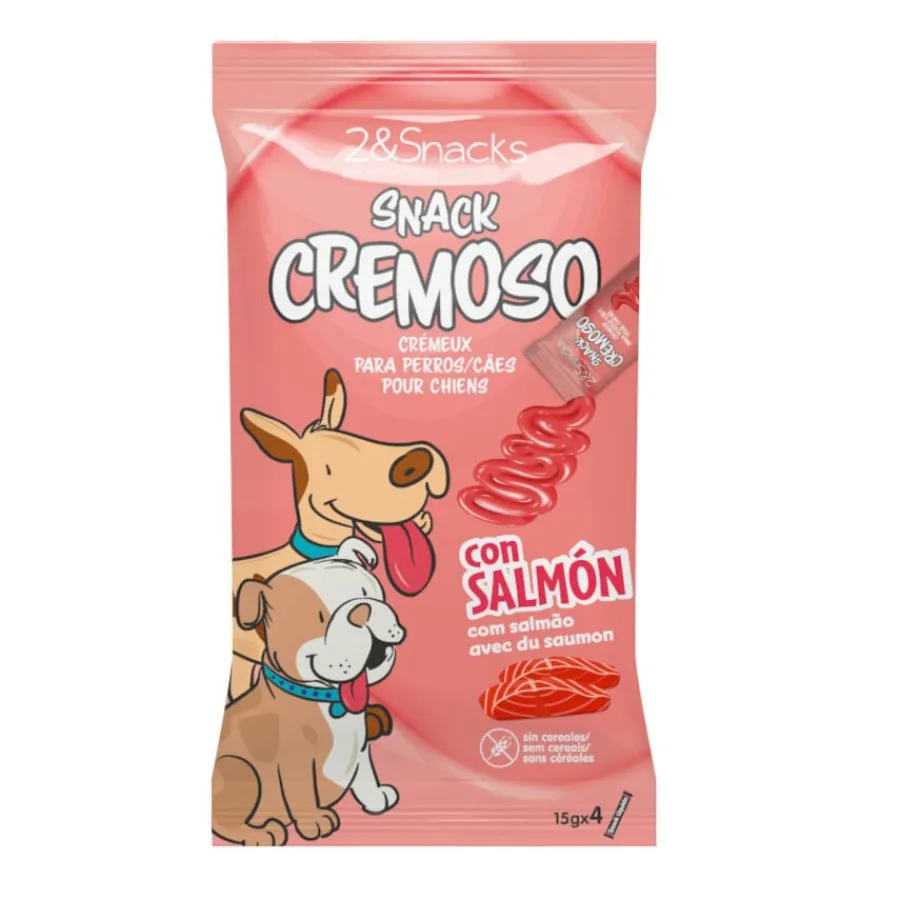 2&Snacks Sobres Snacks Cremosos con Salmón para perros Best