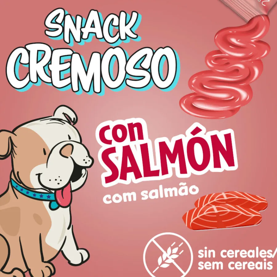 2&Snacks Sobres Snacks Cremosos con Salmón para perros Best