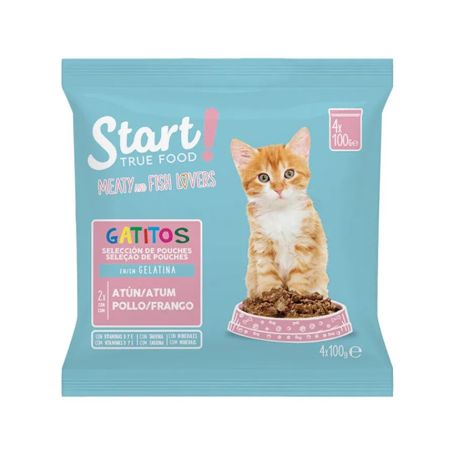 Start Kitten Mix Pollo y Atún Gelatina en sobre Clearance