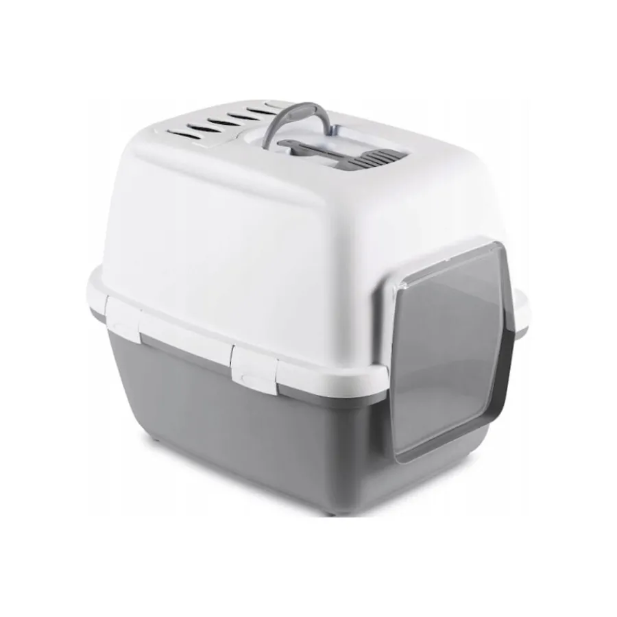 Stefanplast Cathy Comfort Arenero Cerrado Gris para gatos Discount