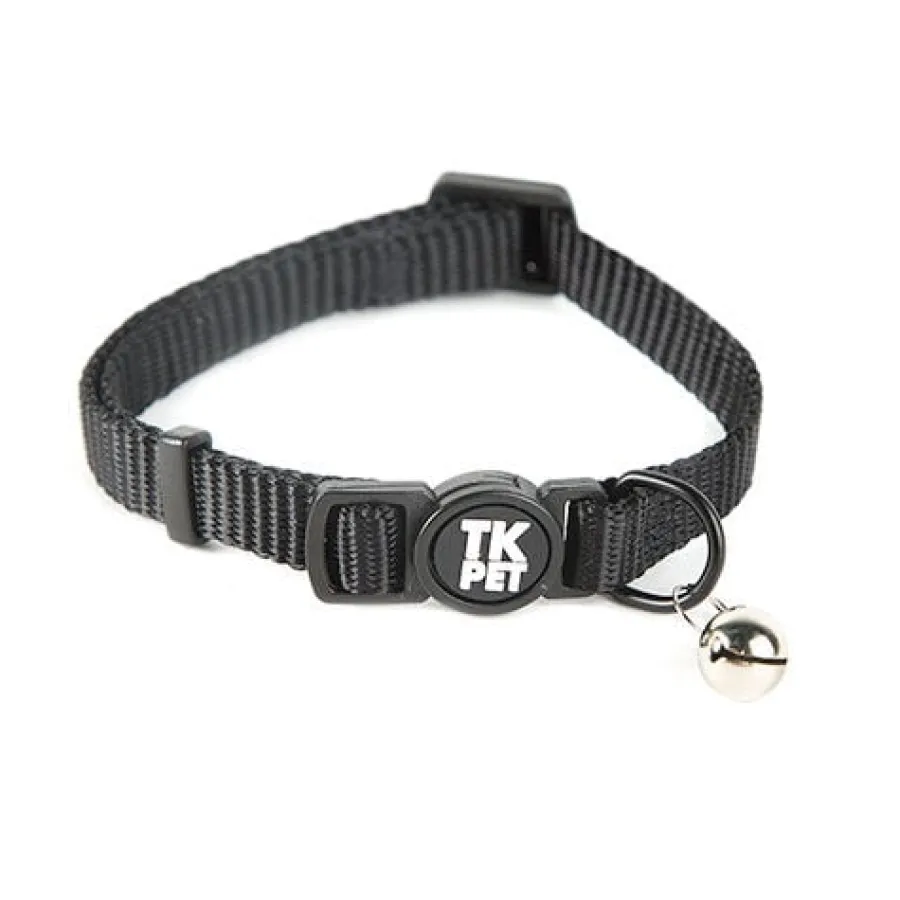 TK-Pet Classic Collar Nylon con Cascabel Negro para gatos Discount
